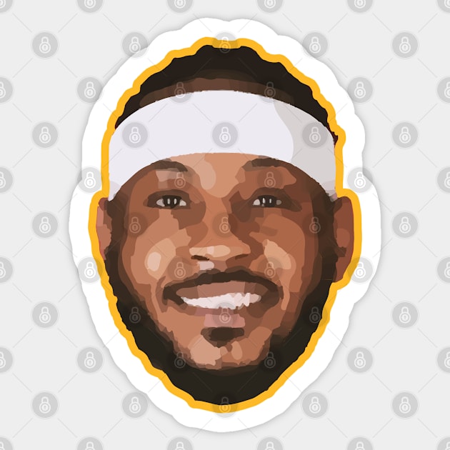 Carmelo Anthony Sticker by Playful Creatives